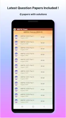 WBCS /WBPSC Exam Prep android App screenshot 14