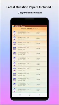 WBCS /WBPSC Exam Prep android App screenshot 6